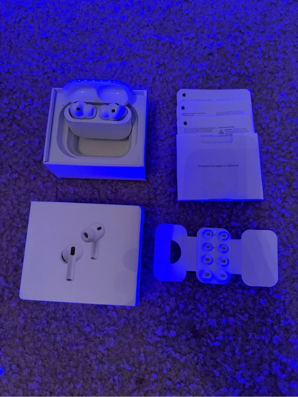 Apple AirPods Pro 3 with ANC Charging Case and Extra Ear Tips — White